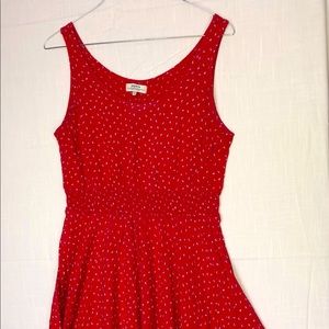 Papaya Red Swing Dress